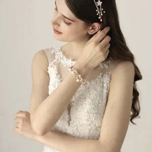 Accessoires De Poignet En Perles Mariée Et Demoiselles D’Honneur