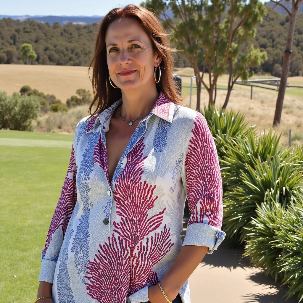 Floral Button-down Shirt | Casual Elegance – Image 4