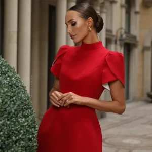 Alina - Robe Courte Élegante | Dos Ouvert | Chic et Glamour