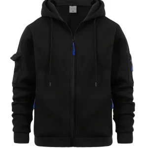 Sweat à Capuche Zippé | Poches Multiples | Urbain & Confortable