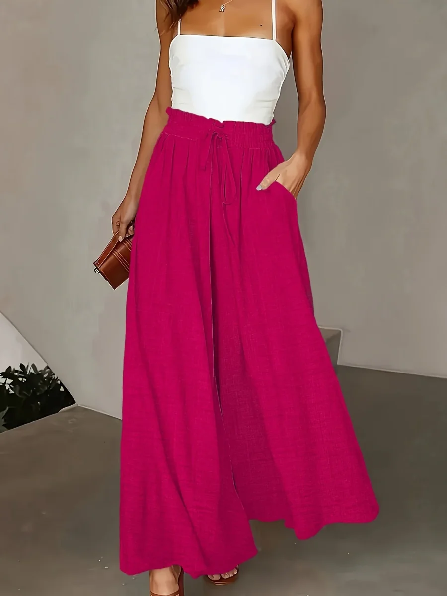 High Waist Wide Leg Trousers | Comfort and Summer Glamour – Image 2