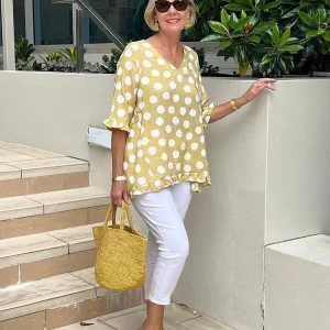 Top à Pois | Coton | Frais & Décontracté