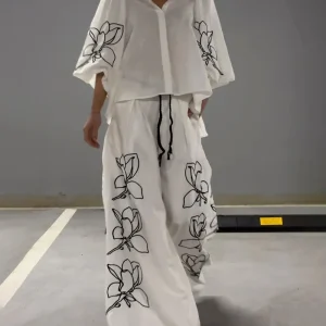 Ensemble Brodé | Coton | Fluide et Artistique