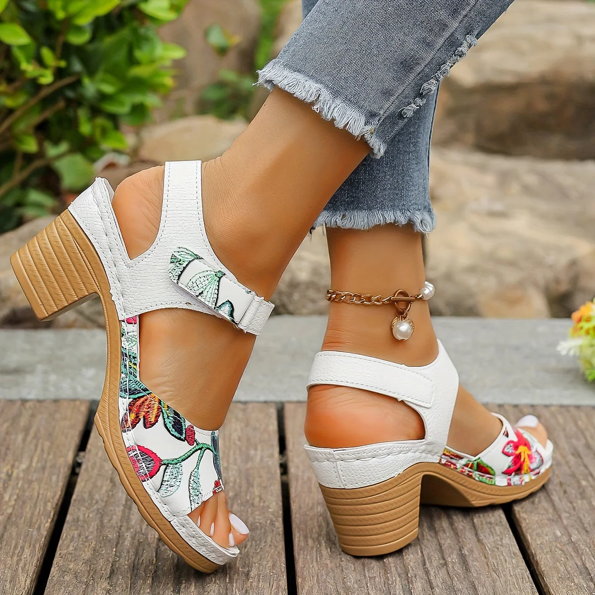 Floral Heeled Sandals | Fresh and Feminine – Image 5