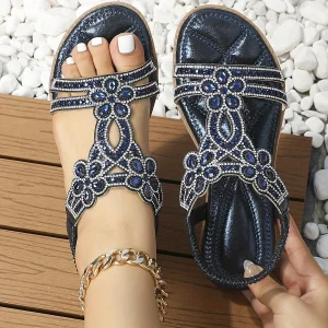 Beaded Bohemian Sandals | Summer Style | Flat and Comfortable