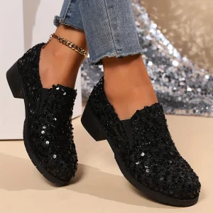Mocassins à Sequins | Confort Brillant pour Jour & Soirée