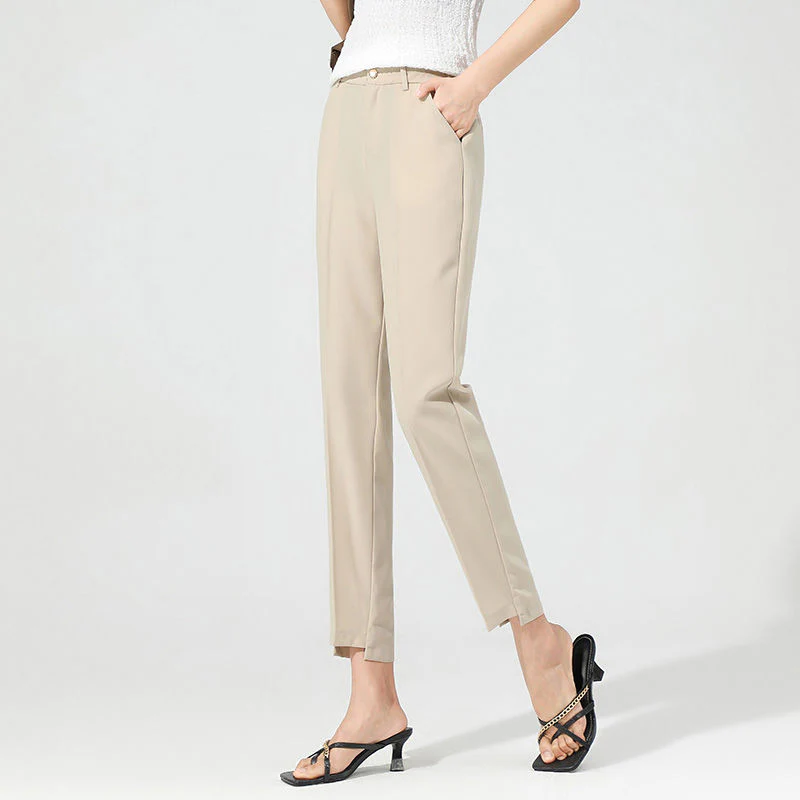Structured Elegance Pants | High Waist and Cigarette Cut – Image 7