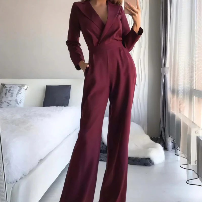 Elegant jumpsuit | Elegant double-breasted cut | Light and flattering – Image 4