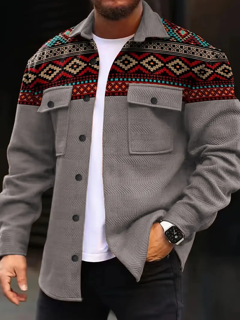 Buttoned Ethnic Jacket | Authentic and Modern Style – Image 2