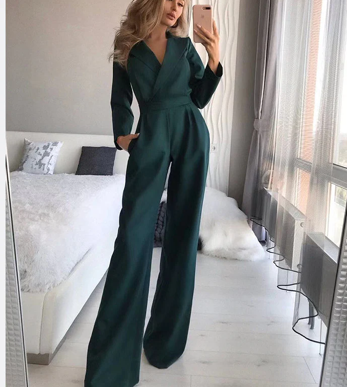 Elegant jumpsuit | Elegant double-breasted cut | Light and flattering – Image 3