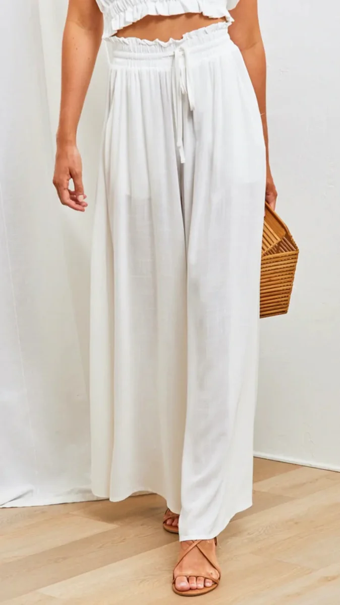 Wide-leg pants with elastic waistband | Casual fluidity and natural elegance – Image 6