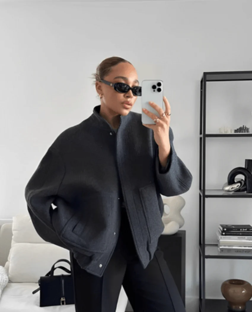 Oversized Buttoned Wool Jacket | Esprit Minimaliste – Image 5