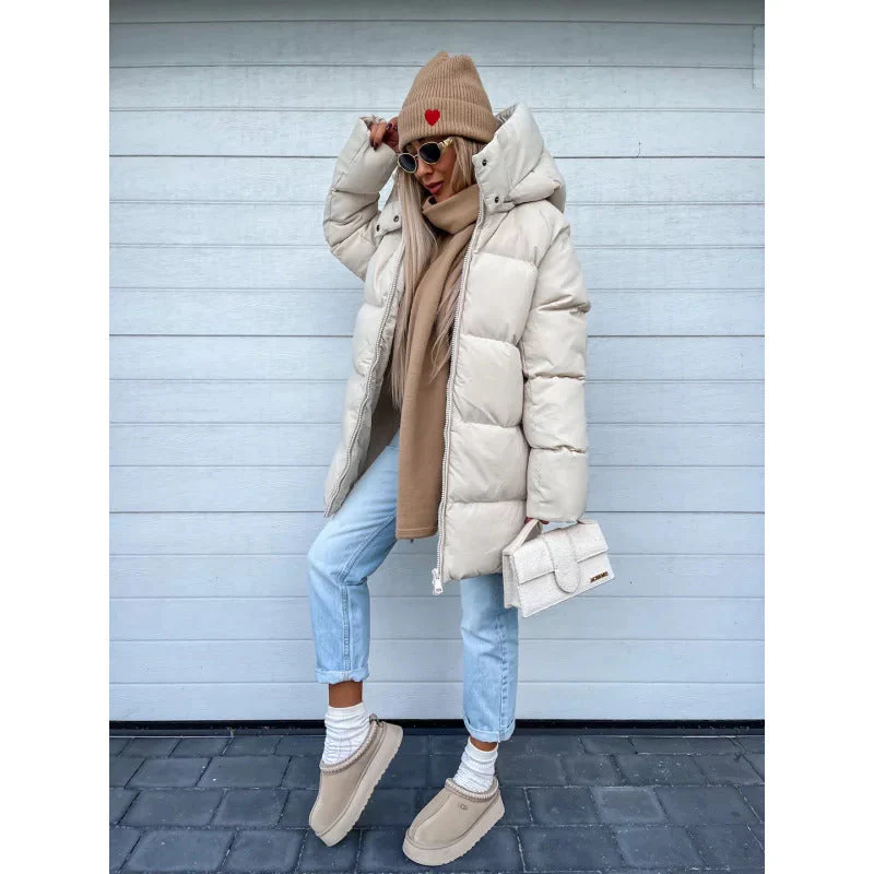 Doudoune Oversize | Beige Matelassée | Chaude et Tendance – Image 2
