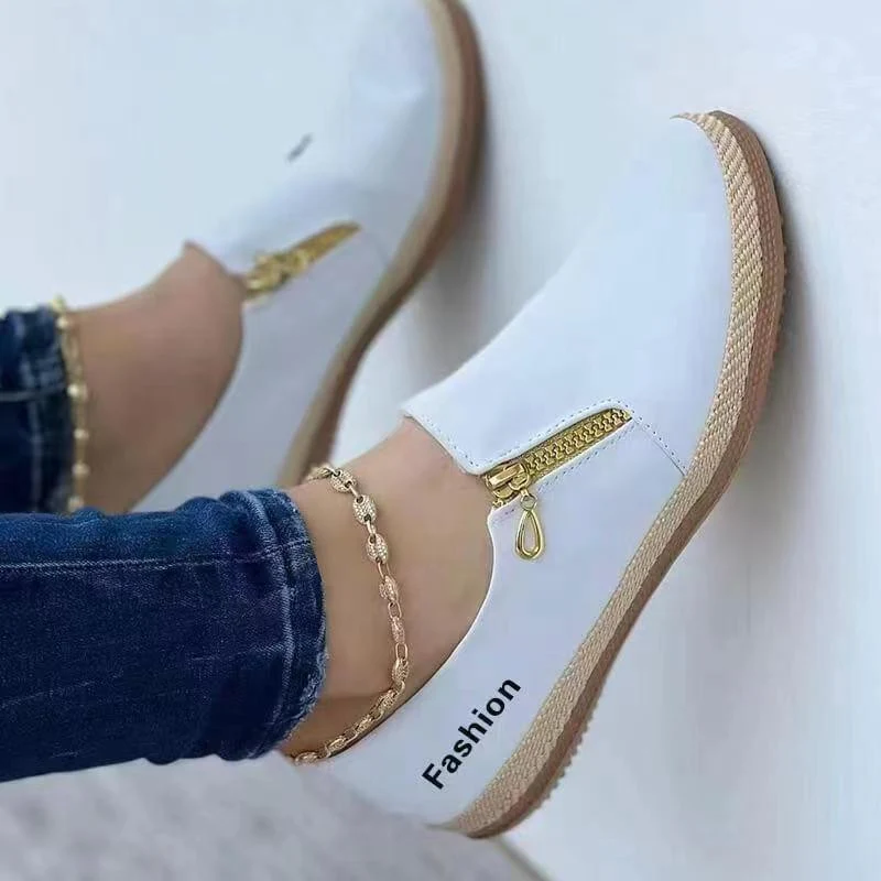 Baskets Slip-On à Zip | Simplicité Chic et Confort Quotidien – Image 3