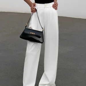 Wide Leg Pants White | High Waist | Elegant and Comfortable