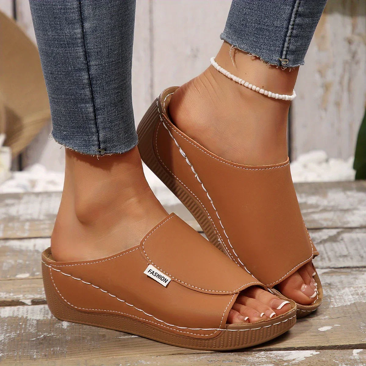 Comfortable Open Sandals with Flat Sole | Casual and Stylish – Image 7