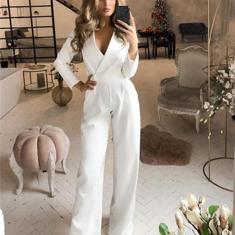 Elegant jumpsuit | Elegant double-breasted cut | Light and flattering – Image 6