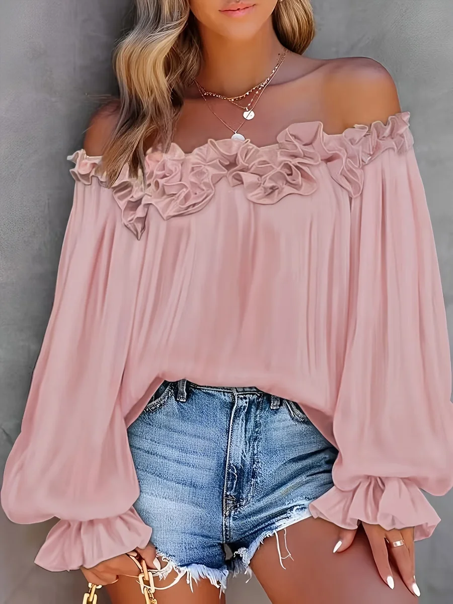 Ruffled Shoulder Blouse | Elegant and Airy – Image 6