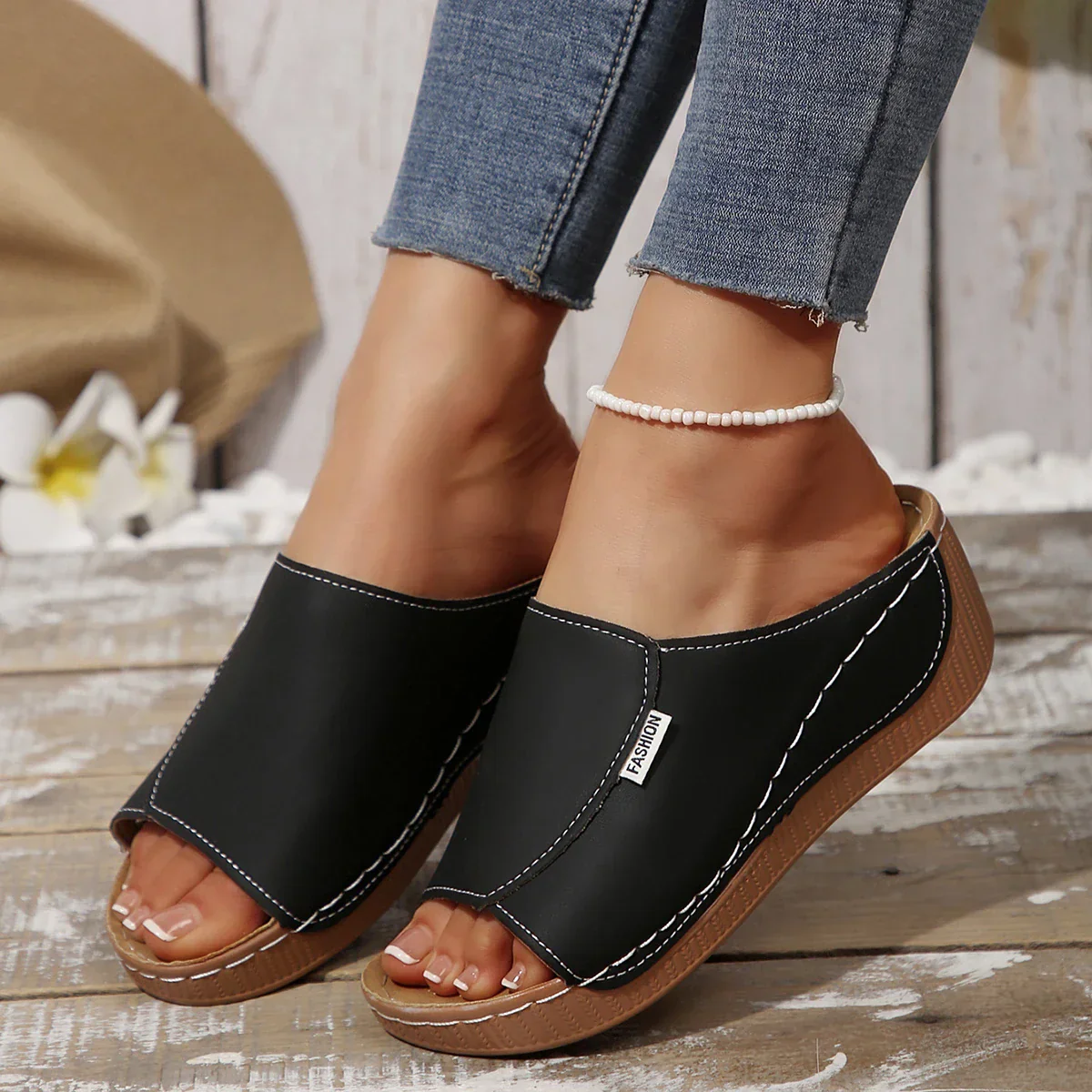 Comfortable Open Sandals with Flat Sole | Casual and Stylish – Image 5