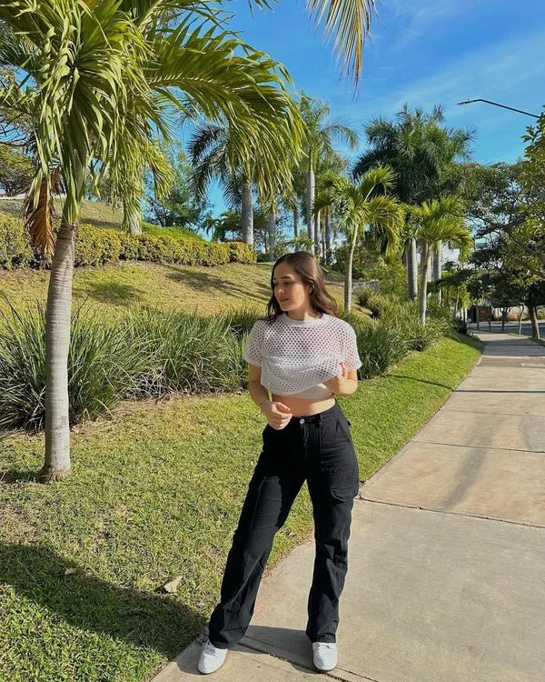 Pantalon Cargo | Coton | Taille Haute et Décontracté – Image 6