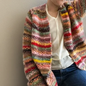 Multicolored Cardigan | Soft Knit | Happy Casual Style