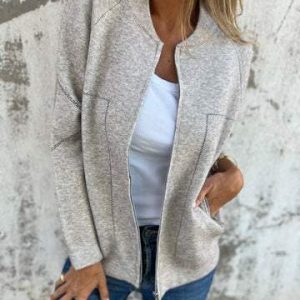 Veste Zippée en Maille | Confort & Style | Casual Chic