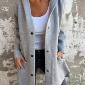 Veste Longue à Capuche | Légère & Stylée | Idéale Mi-Saison