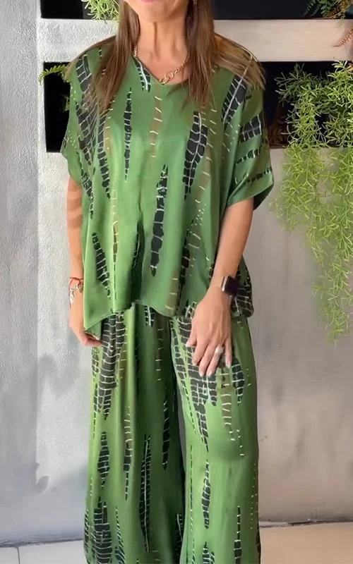 Ensemble Coordonné en Viscose | Pantalon Large & Haut Oversize | Confort Léger – Image 7