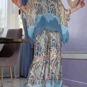 Printed Tunic and Trouser Set | Élégance Flottante