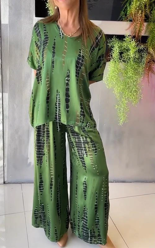 Ensemble Coordonné en Viscose | Pantalon Large & Haut Oversize | Confort Léger – Image 8