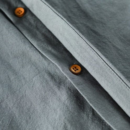 Chemise Col Mao | Élégance Moderne | Boutons Contrastants – Image 9