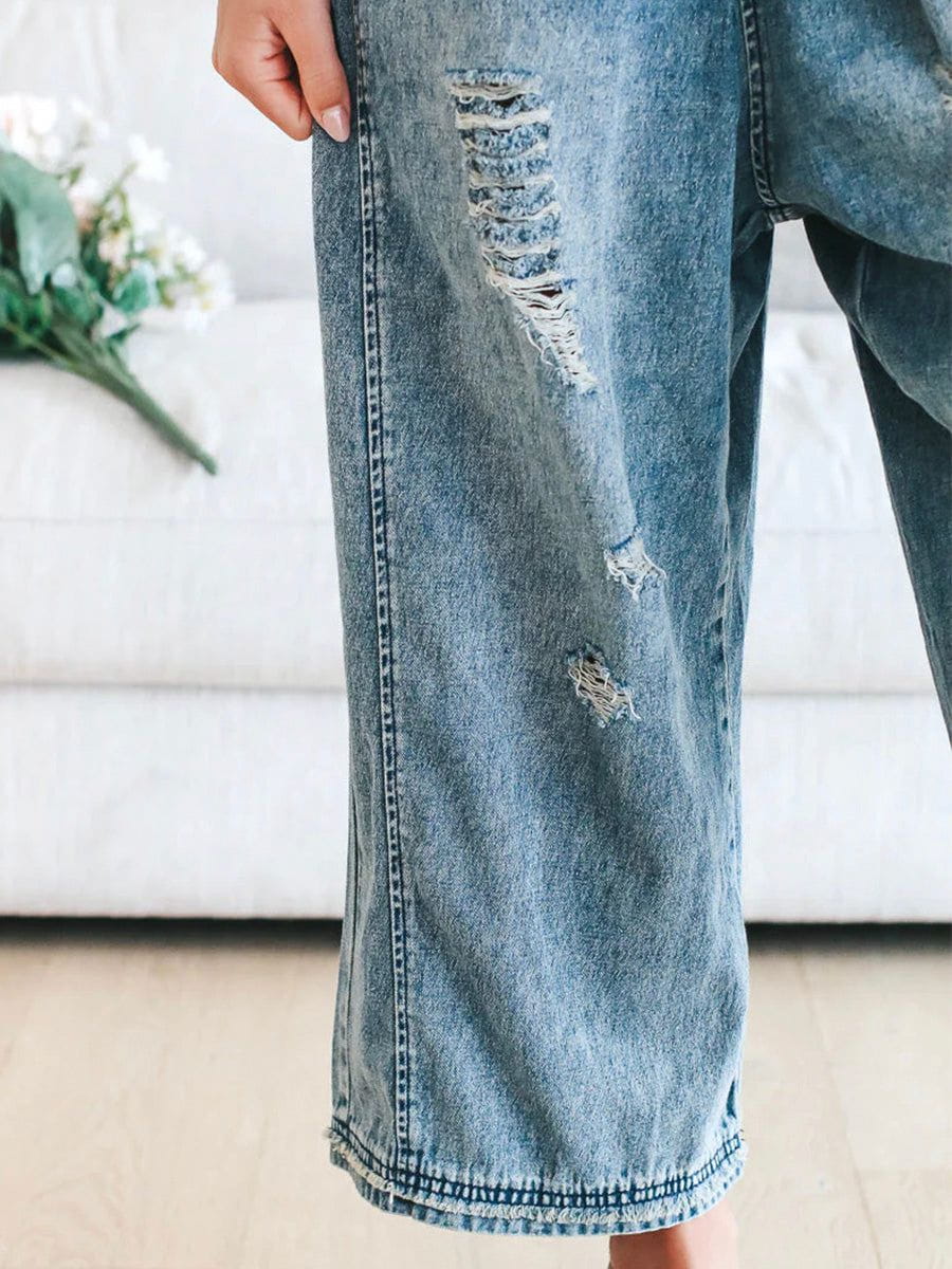Salopette Denim Délavé | Esprit Décontracté et Authentique – Image 7