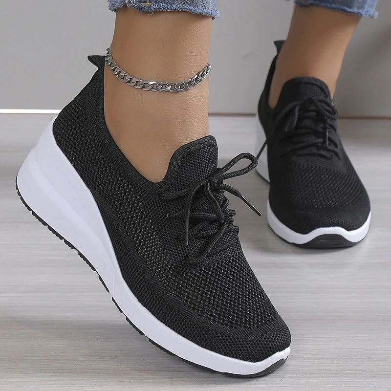 Thick-soled Knitted Sneakers | Lightness and Minimalist Style – Image 5