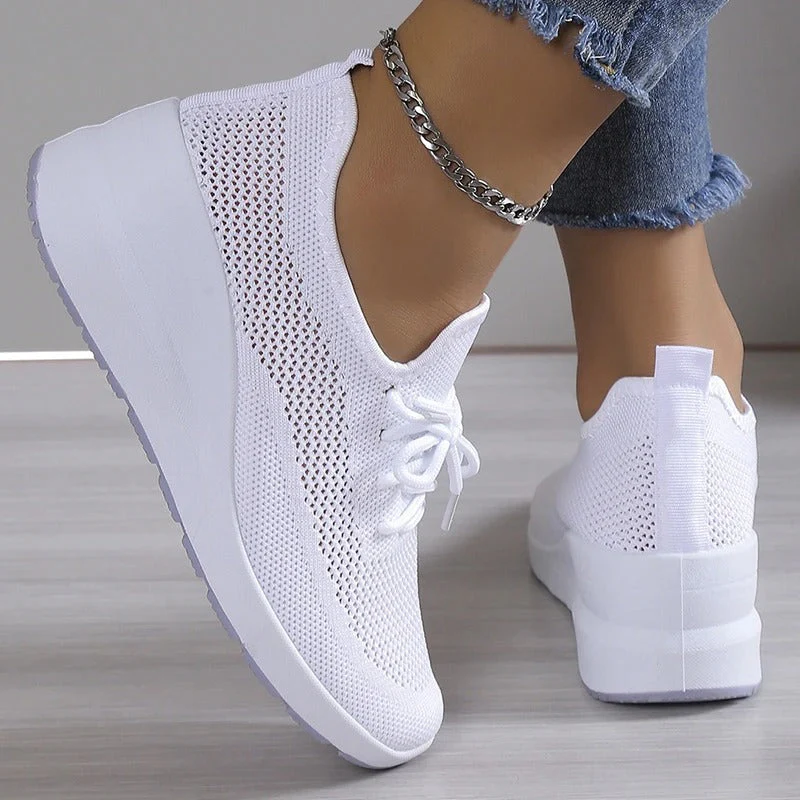 Thick-soled Knitted Sneakers | Lightness and Minimalist Style – Image 8