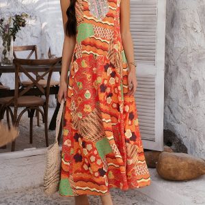 Nomade Sun Dress | Long and Fluid Sleeveless