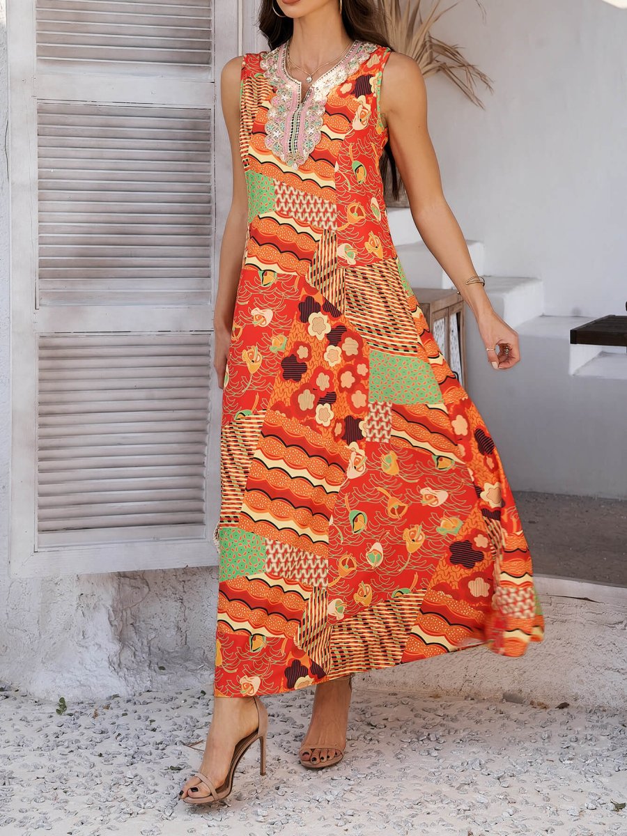 Nomade Sun Dress | Long and Fluid Sleeveless – Image 4