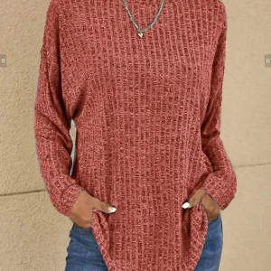 Haut Texturé à Manches Longues | Confort & Style | Coupe Décontractée