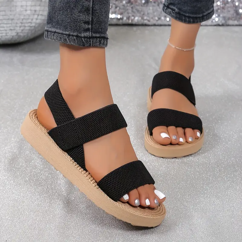 Flat Sandals with Elastic Straps | Everyday Comfort and Minimalist Style – Image 4