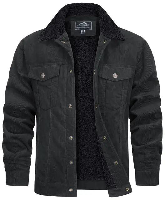 Veste Velours Côtelé Homme | Hiver | Doublée Sherpa Metafields – Image 2