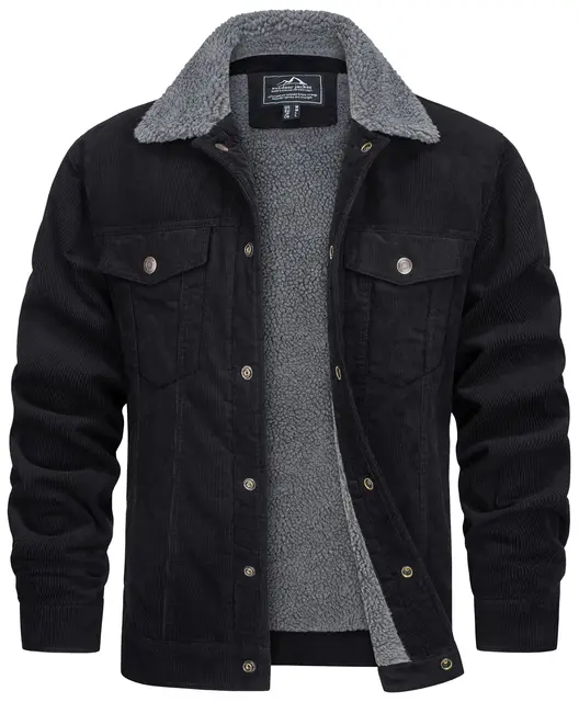 Veste Velours Côtelé Homme | Hiver | Doublée Sherpa Metafields – Image 6
