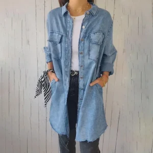 Long Jean Shirt | Casual look and total versatility