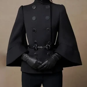 Structured Cape Jacket | Elegant and Bold | Silhouette Haute Couture