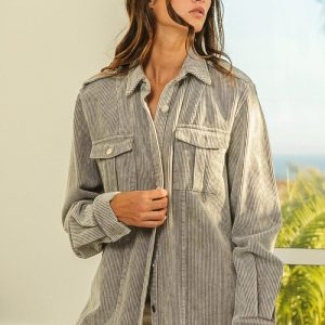 Corduroy Overshirt | Casual and Textured | Natural Look